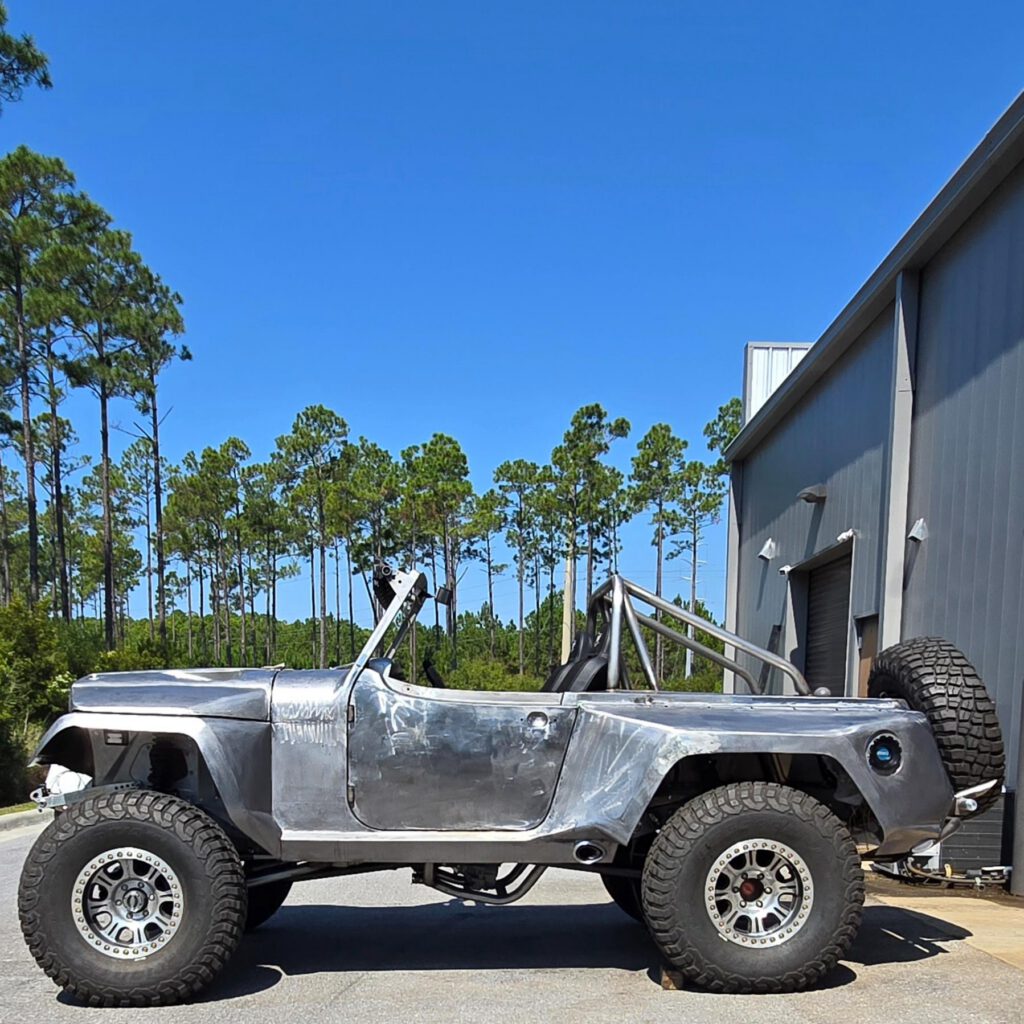 Custom widebody Jeepster fabrication