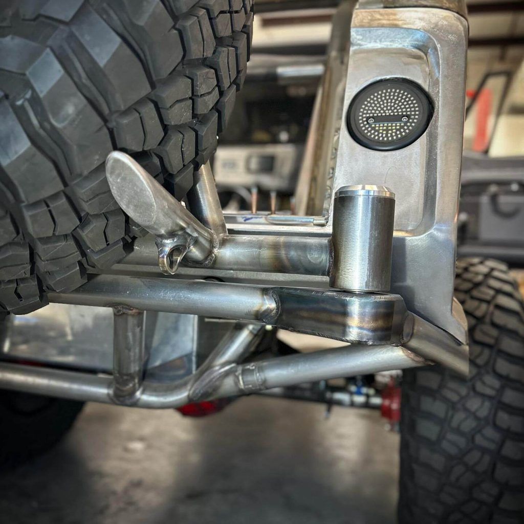 Custom spare tire carrier weld and build